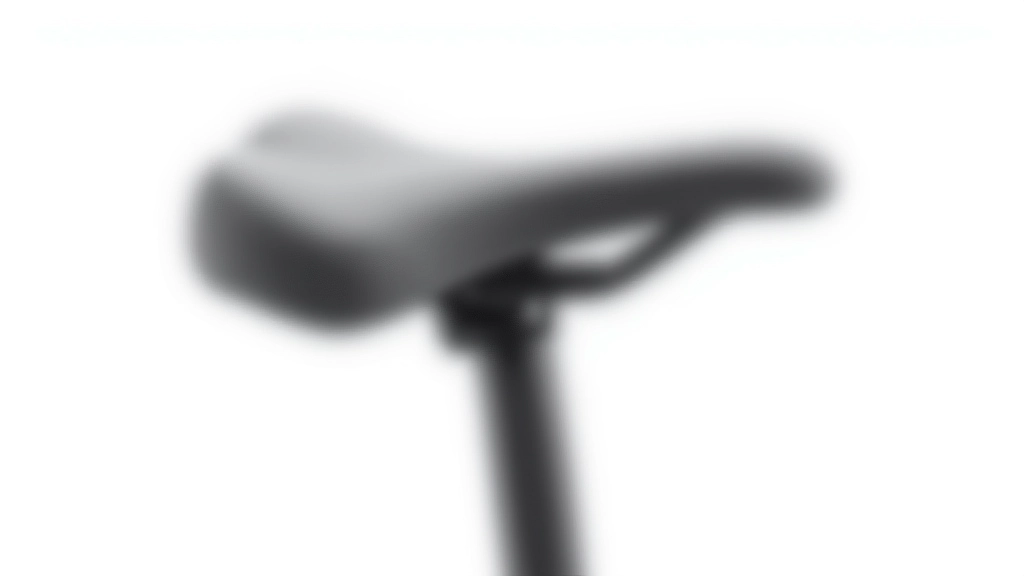 Comfortable padded bicycle saddle with gel support and ergonomic design